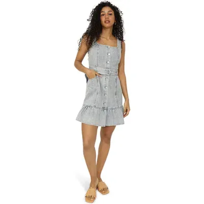 Belle & Bloom Reunite Denim Mini Dress In Stonewash