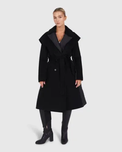 Belle & Bloom Walk Me Home Convertible Coat In Black