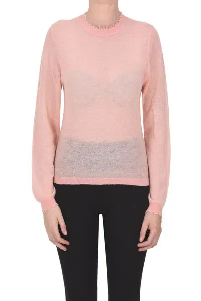 Bellerose Used Effect Trims Pullover In Salmon