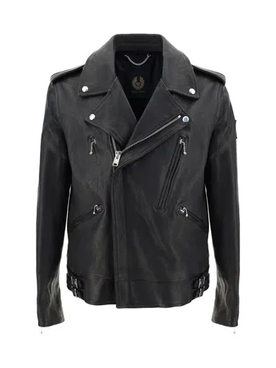 Belstaff Biker Jacket In Black