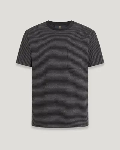 Belstaff Drum T-shirt In Black Fabric