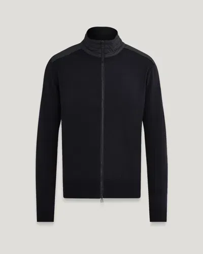 Belstaff Kelby Zip Cardigan In Black