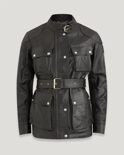 Belstaff Legacy Trialmaster Panther Jacket In Antique Black