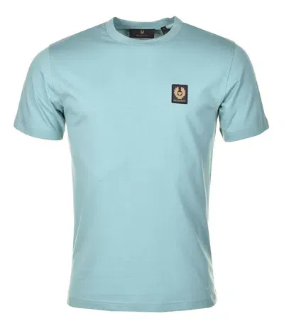 Belstaff Logo Cotton Jersey T-shirt In Blue