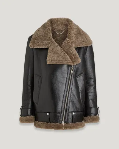 Belstaff Zinc Jacket In Black / Driftwood