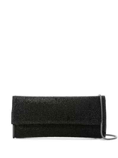 Benedetta Bruzziches Kate Rhinestone-embellished Clutch Bag In Black