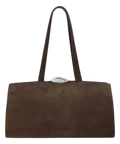 Benedetta Bruzziches Serena Shoulder Bag In Brown