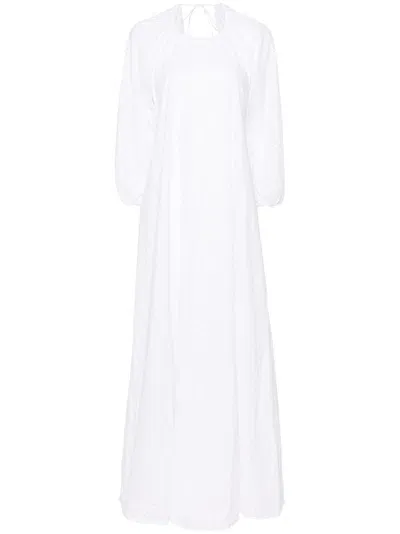 Bernadette Fran Broderie Anglaise Maxi Dress In Ivory