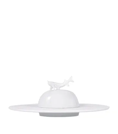 Bernardaud Ecume Caviar Service In White