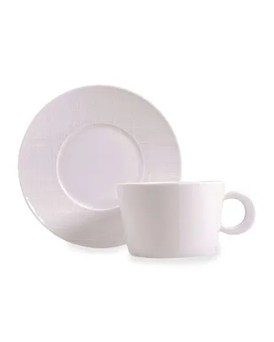 Bernardaud Organza White Breakfast Saucer Plate