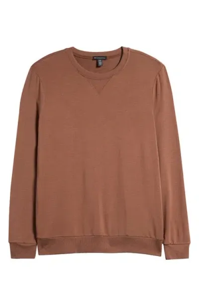 Beyond Yoga Always Beyond Crewneck Sweatshirt In Bold Mocha