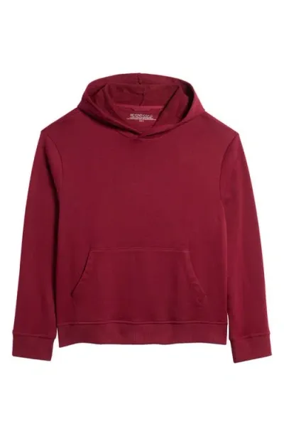 Beyond Yoga Every Body Cotton Blend Hoodie In California Merlot