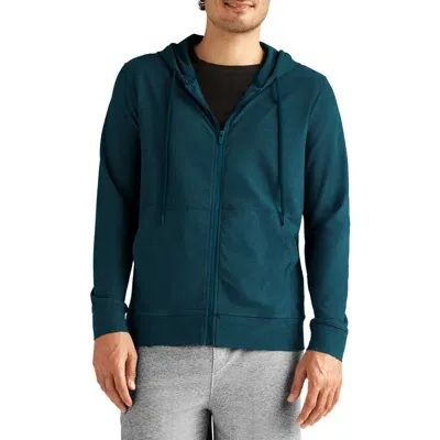 Beyond Yoga Freefit Zip Hoodie In Shadow Blue Heather