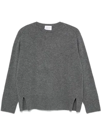 Beyou Cashmere Crewneck Sweater In Grey