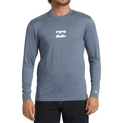 Billabong All Day Wave Long Sleeve T-shirt In Navy Heather