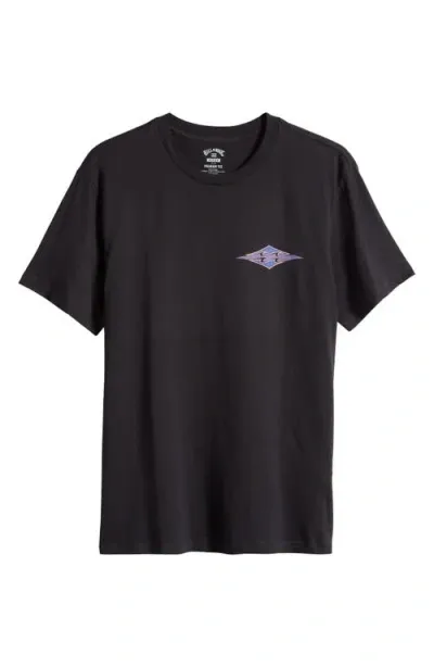 Billabong Crayon Wave Graphic T-shirt In Black