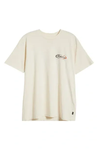 Billabong Crossboards Cotton Graphic T-shirt In Off White