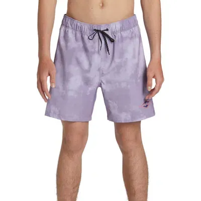 Billabong D Bah Layback Swim Trunks In Purple Ash