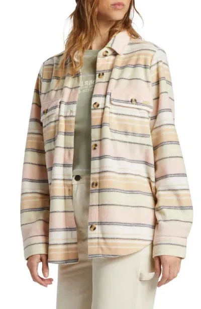 Billabong Forge Fleece Shirt Jacket In Mountain Rose