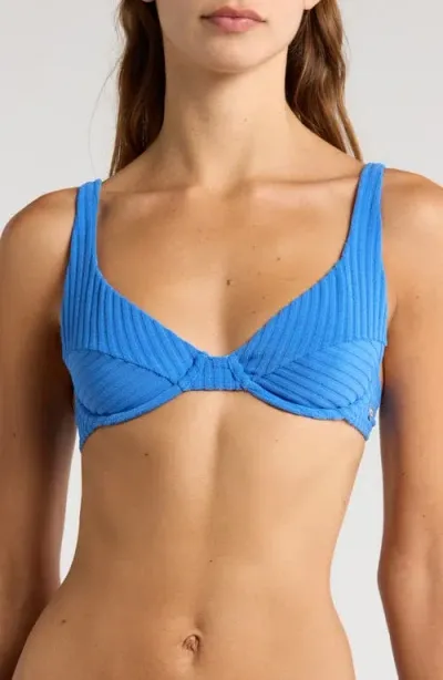 Billabong In The Loop Underwire Bikini Top In Palace Blue