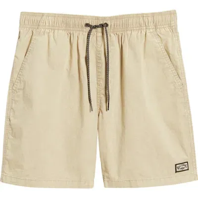 Billabong Mario Stretch Cotton Shorts In Fog