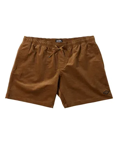 Billabong Larry Layback Corduroy Shorts In Otter