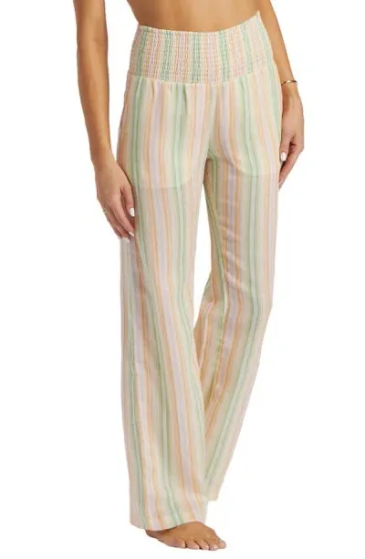 Billabong New Waves 2 Wide Leg Pants In Sweet Pink