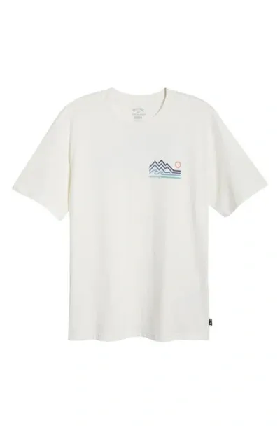 Billabong Range Logo Organic Cotton Graphic T-shirt In Off White