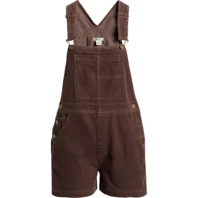 Billabong Sand Canyon Cotton Corduroy Shortalls In Kona