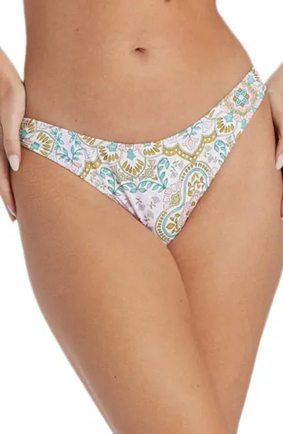 Billabong Summerside Hike Bikini Bottoms In Salt Crystal