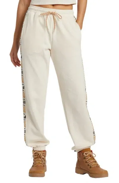 Billabong Surf Adventure Organic Cotton Blend Sweatpants In White Cap