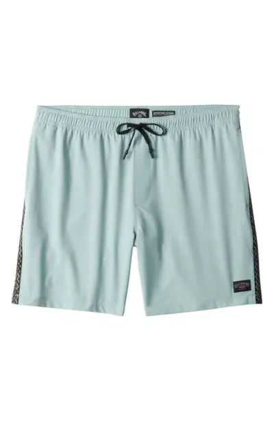 Billabong Surftrek Elastic Waist Shorts In Sea Fog