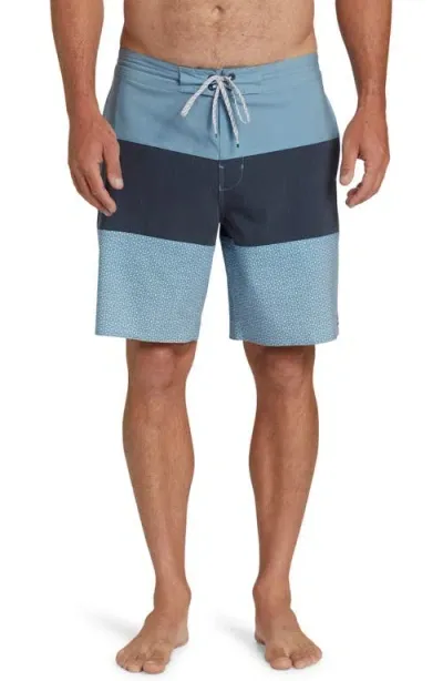 Billabong Tribong Lo Tide Water Repellent Board Shorts In Washed Blue