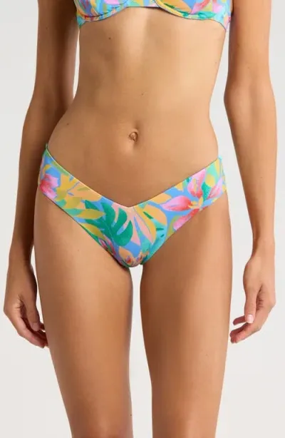 Billabong Tropic Daze Fiji Bikini Bottoms In Blue Multi