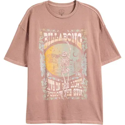 Billabong Walk With Me Oversize Graphic T-shirt In Sweet Earth