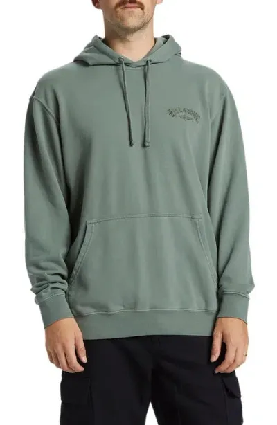 Billabong Wave Washed Hoodie In Fern