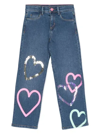 Billieblush Denim Trousers In Blue