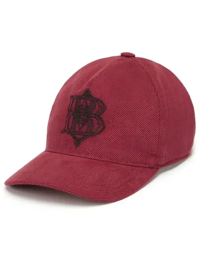 Billionaire Logo-embroidered Baseball Cap In Red