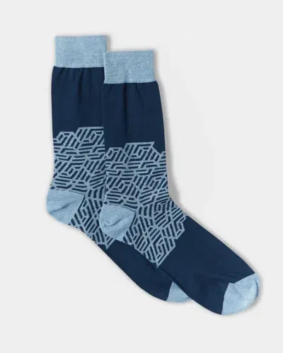 Billy Reid, Inc Vega Sock In Blue/grey