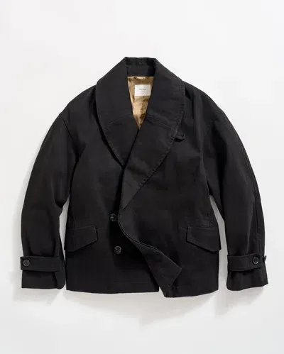 Billy Reid Shawl Collar Chore Jacket In Black