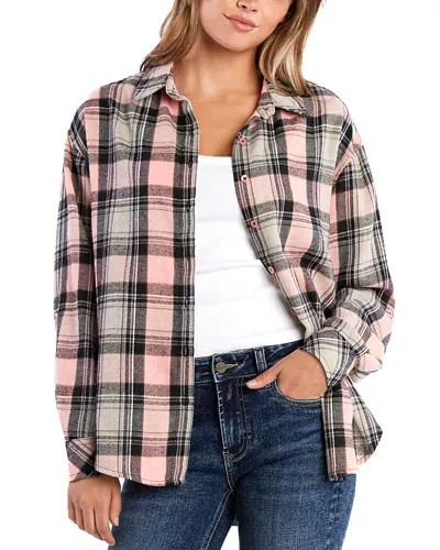 Billy T Always Fun Plaid Shirt In Pink Plaid