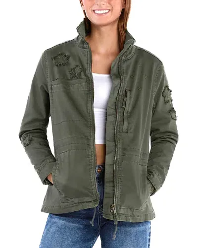 Billy T Awesome Butterfly Jacket In Army