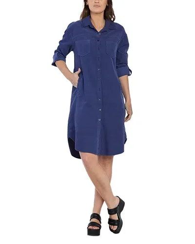 Billy T Emily Corduroy Shirt Dress In Pretty Blue