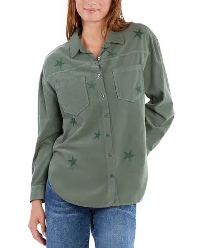 Billy T Mighty Star Corduroy Shirt In Army