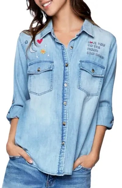 Billy T To The Moon And Back Denim Shirt