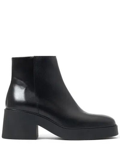 Bimba Y Lola 70mm Leather Ankle Boots In Black