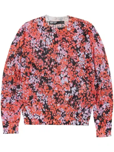 Bimba Y Lola Abstract-pattern Print Jumper In Red