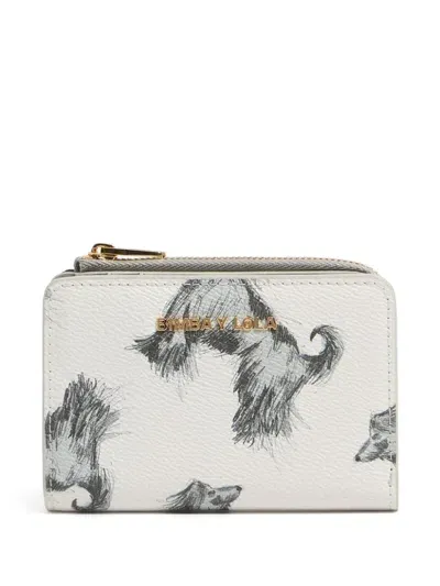 Bimba Y Lola Animal-print Wallet In 白色