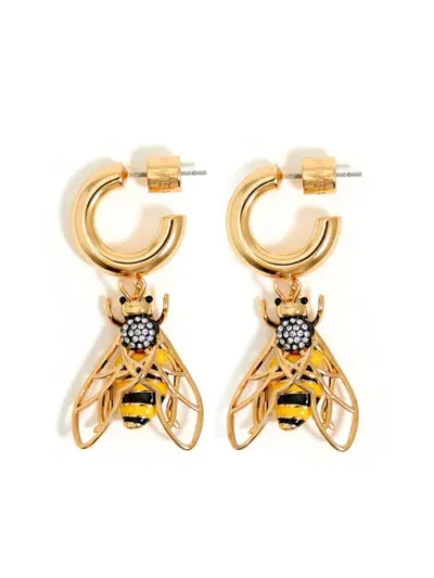 Bimba Y Lola Bee Pendant Earrings In Gold