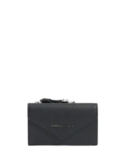 Bimba Y Lola Black Leather Coin Purse In 黑色